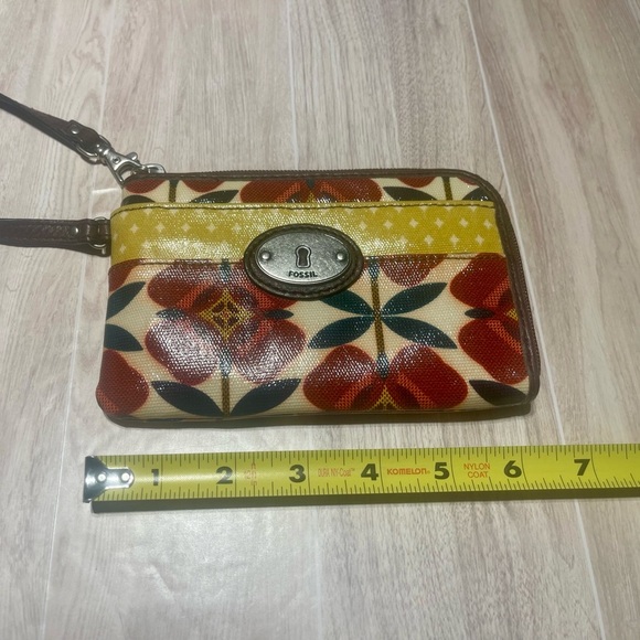 Discontinued Fossil Key-Per Wristlet Wallet - Y2K Early 2010s Retro Floral - Picture 7 of 8